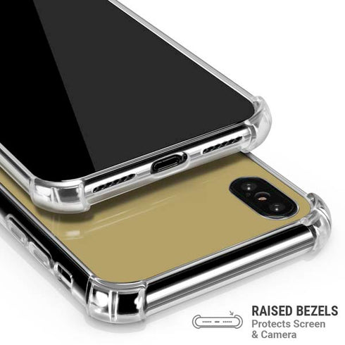 Georgia Institute of Technology Gold LogoType GT iPhone XS Max Clear Case